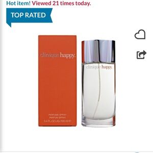 New Clinique Happy Eau de Parfum with Silver Cap